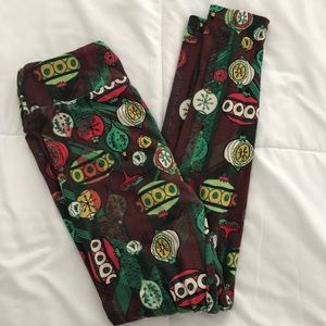 Lularoe OS Christmas Ornament Leggings